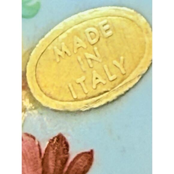 Mod A.C.F Dep Vintage Lided Floral Jar With Angel On Top - Picture 5 of 16